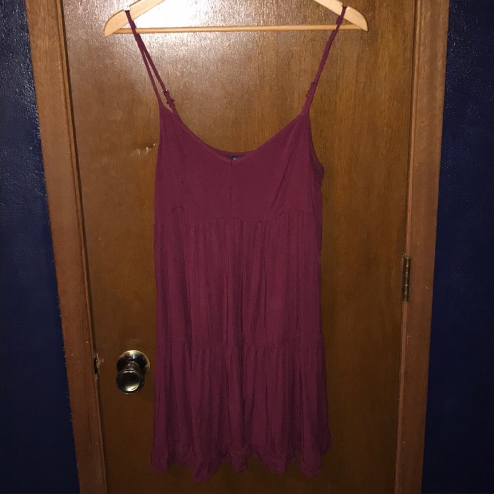 Flowy American Eagle burgundy sundress